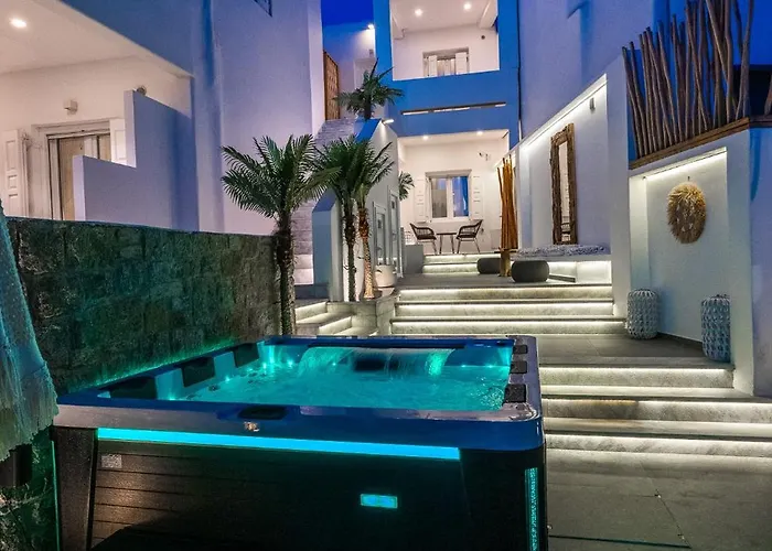 Апартаменты Mykonos Double Luxury Collection-with External Hot Adults Only