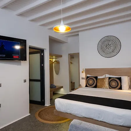 דירה Mykonos Double Luxury Mini Suites-with External Hot Adults Only אנו מרה