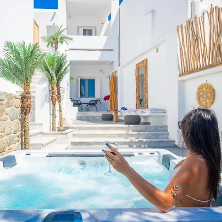 Mykonos Double Luxury Mini Suites-with External Hot Adults Only