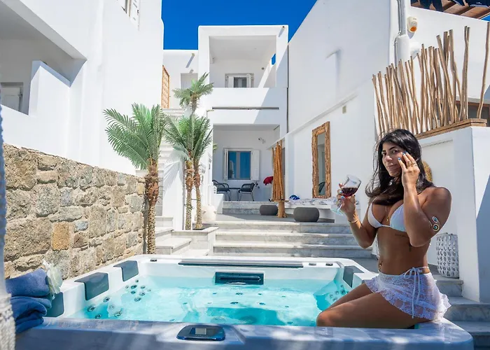Mykonos Double Luxury Collection-with External Hot Adults Only * Ano Mera